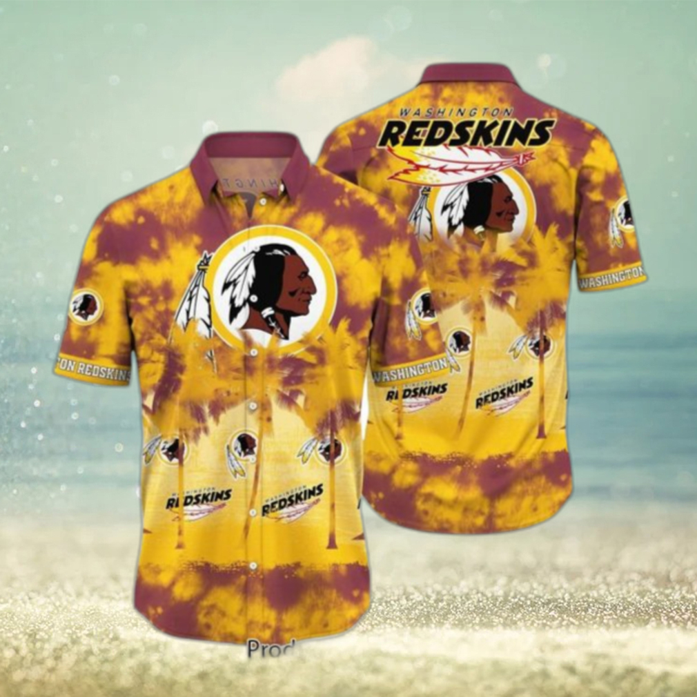 Washington Redskins NFL Hawaiian Shirt Tropical Pattern Graphic Short Sleeve Summer Gift For Fans Hot Trend - Limotees