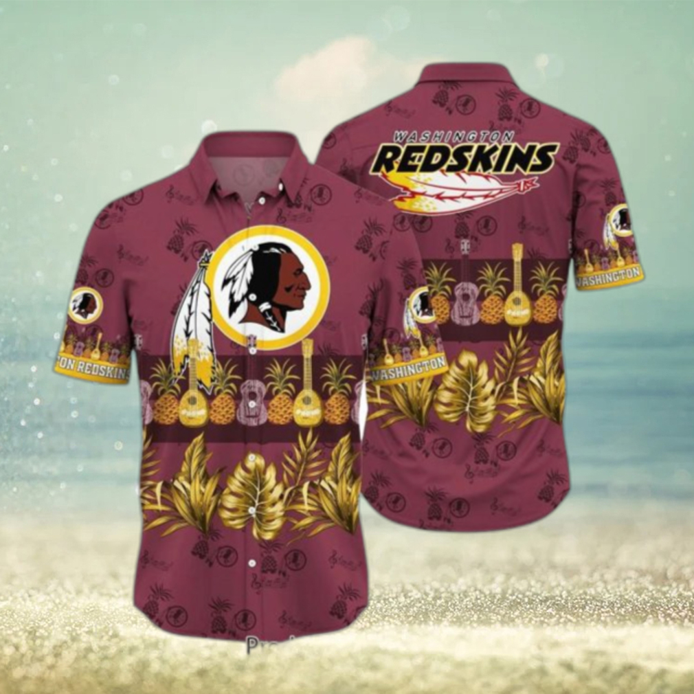 Washington Redskins NFL Hawaiian Shirt Tropical Pattern Graphic Trends Summer Gift For Fan NFL Hot Trend 2023 - Limotees