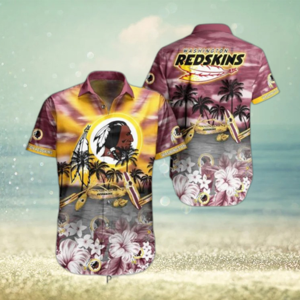 Washington Redskins NFL Hawaiian Shirt Tropical Pattern Summer For NFL Football Fans Hot Trend 2023 - Limotees