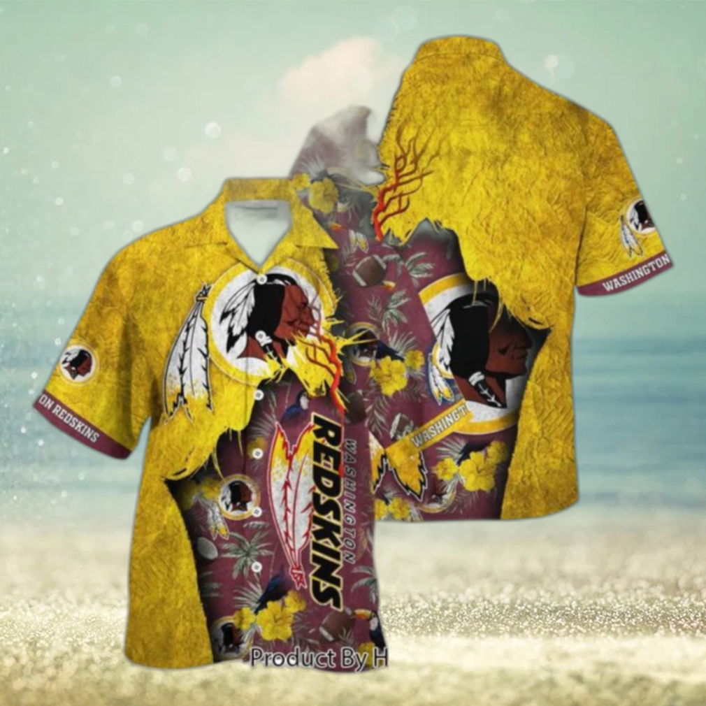 Washington Redskins NFL Hawaiian Shirt Tropical Print Sumer Gift For Fans Hot Trend 2023 - Limotees