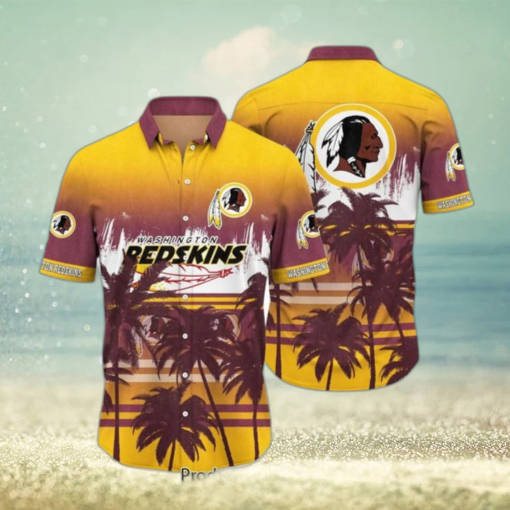 Washington Redskins NFL Summer Hawaiian Shirt Tropical Pattern Graphic For Sports Enthusiast Hot Trend - Limotees