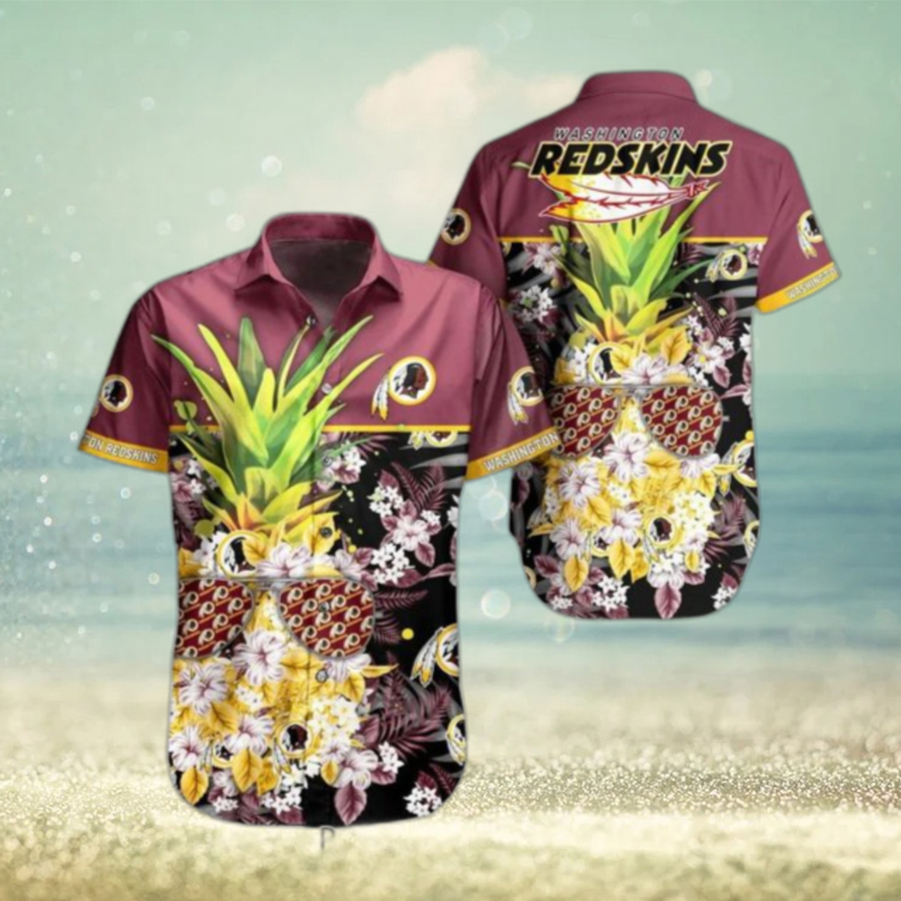 Washington Redskins NFL Tropical Pattern Pineapple Design Hawaiian Shirt New Trending For Men Women Hot Trend 2023 - Limotees