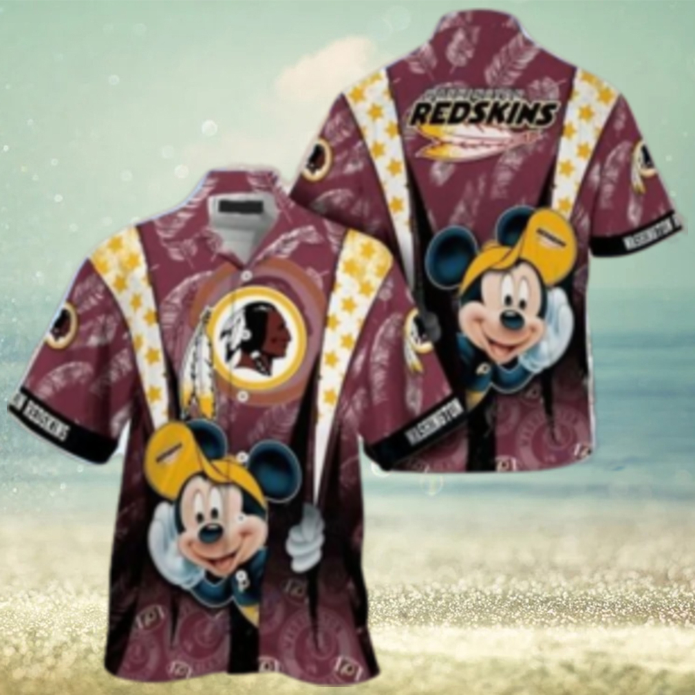 Washington Redskins nfl mickey mouse Hawaiian Shirt custom for fan - Limotees