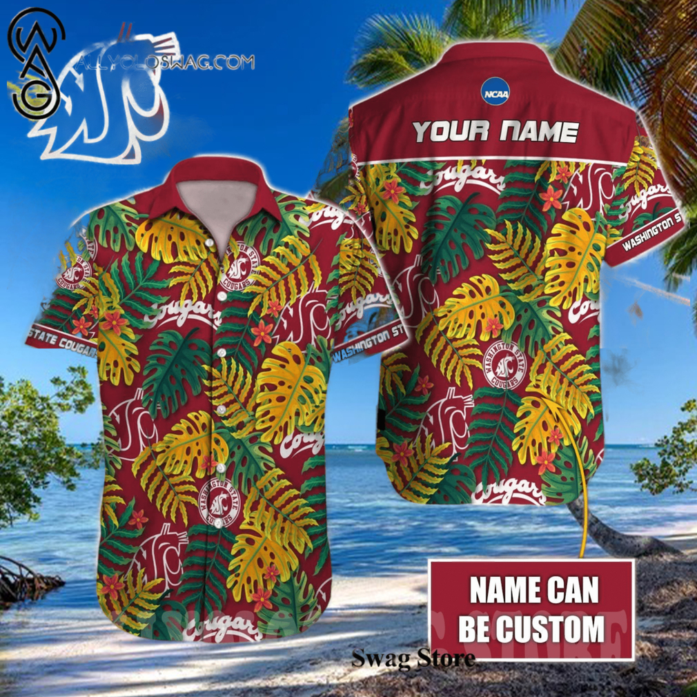 Washington State Cougars NCAA For Fan All Over Printed Hawaiian Shirt - Limotees