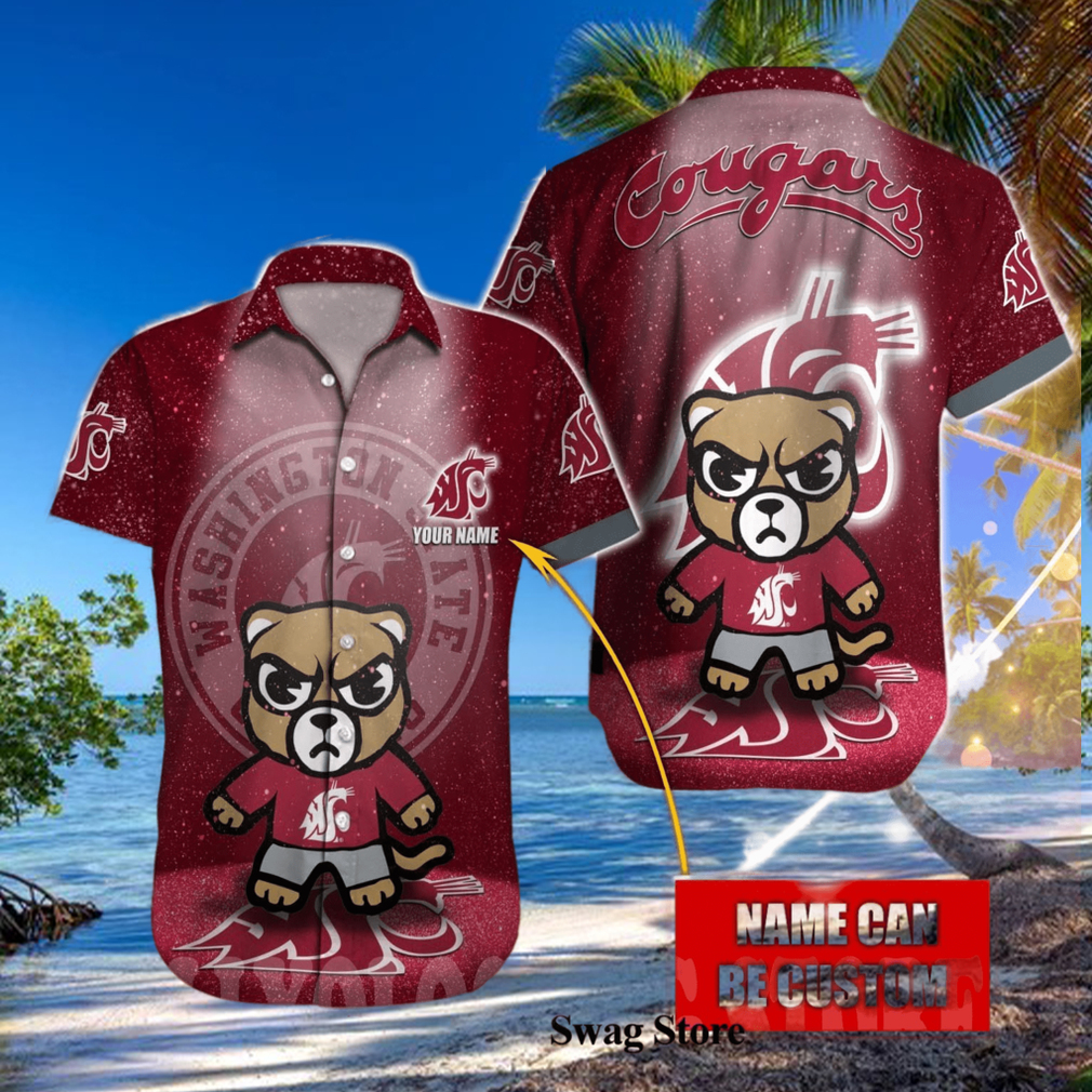 Washington State Cougars NCAA Full Printing Hawaiian Aloha Shirt - Limotees