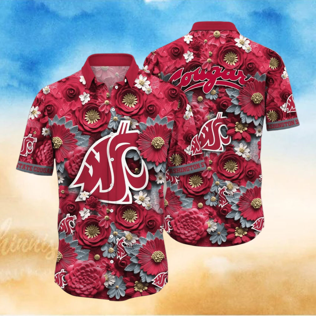 Washington State Cougars NCAA1 Hawaiian Shirt For Men And Women Fans - Limotees