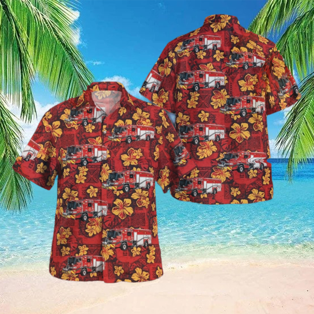 Waukesha Wisconsin Waukesha Fire Department Summer Aloha hawaiian shirt - Limotees