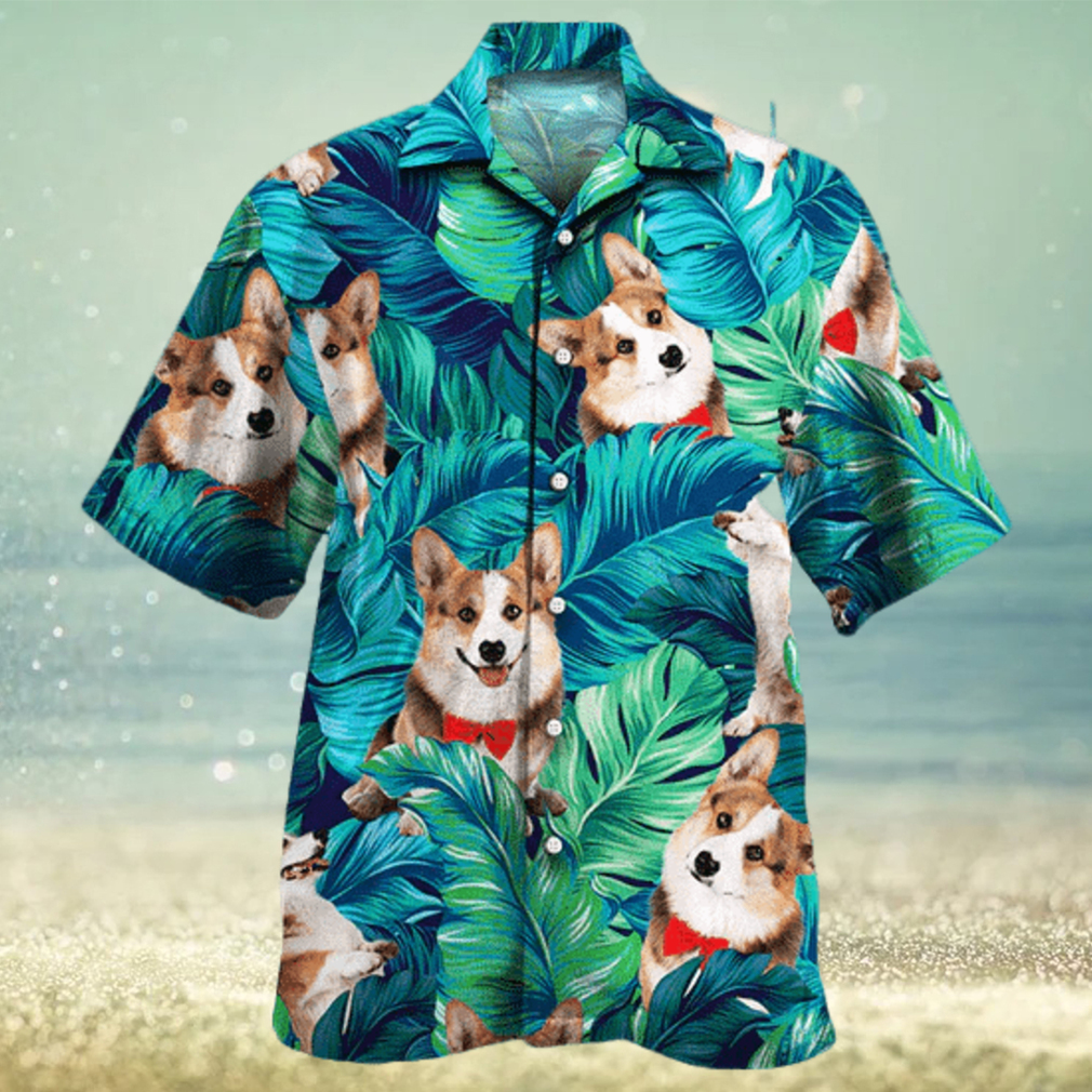 Welsh Corgi Dog Lovers Hawaiian Style For Summertime All Printed 3D Hawaiian Shirt - Limotees