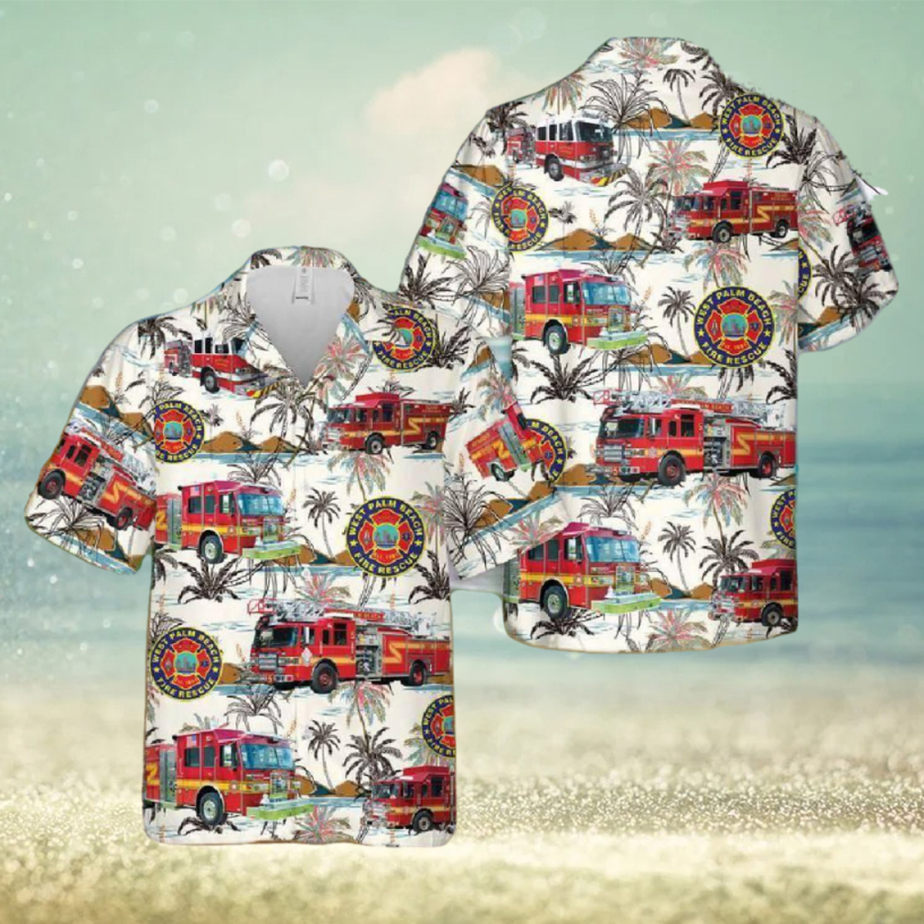 West Palm Beach Fire Rescue Hawaiian Shirt - Limotees