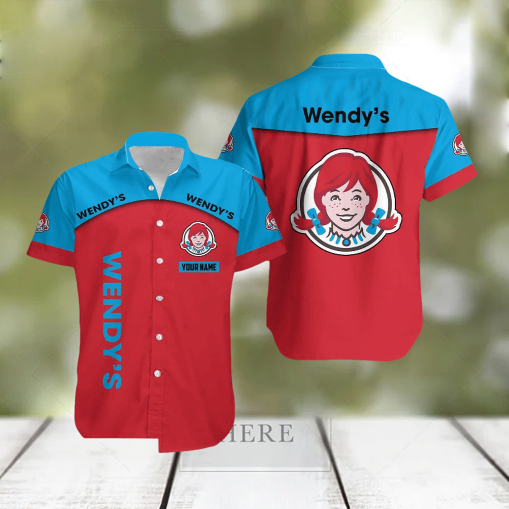 wendy’s Custom Name Unisex Pattern Beach Hawaiian Shirt Gift For Men And Women Vintage Tropical Summer - Limotees