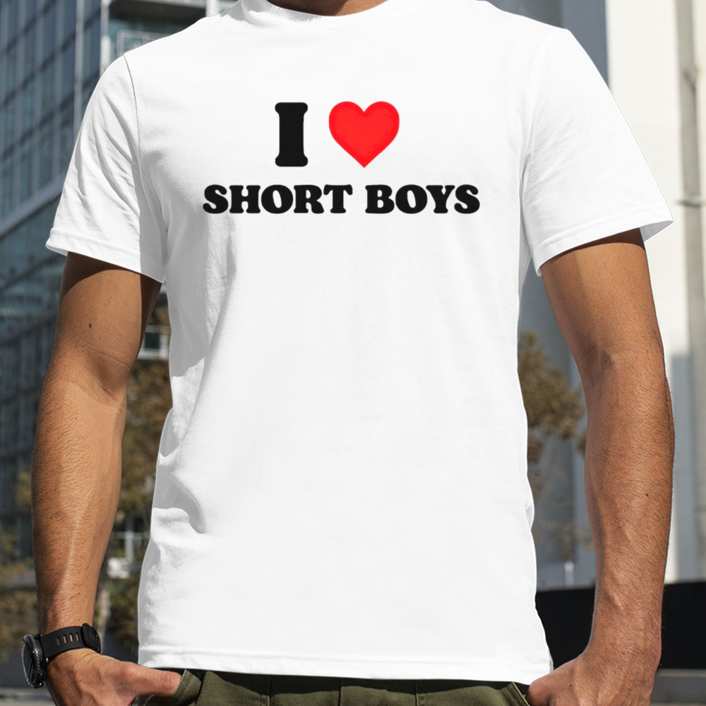 I heart short boys shirt