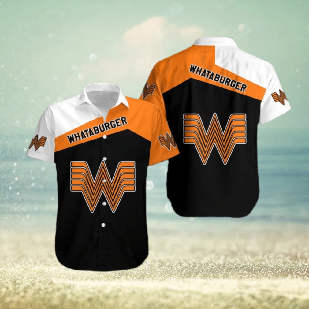 Whataburger Brand Ocean 3D Hawaiian Shirt For Summer - Limotees