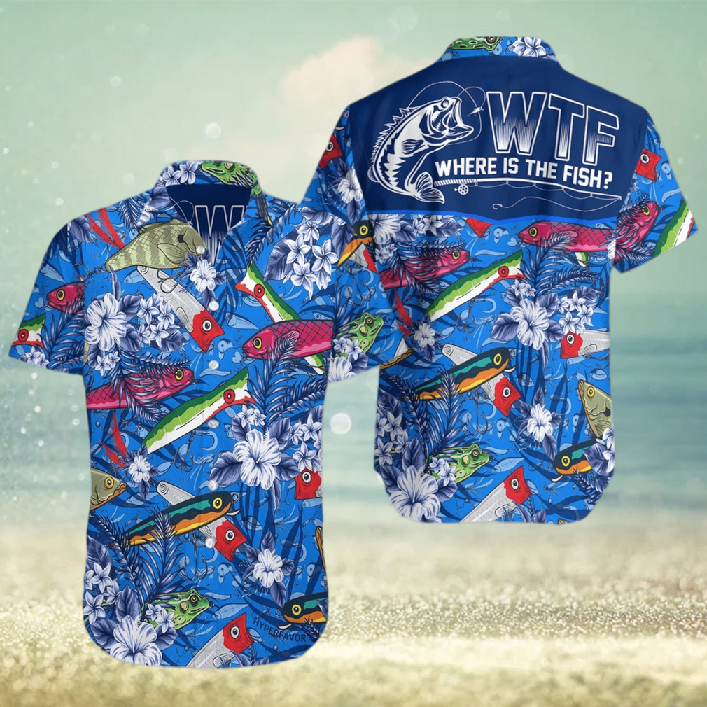 Where The Fish Fishing Hawaiian Shirt - Limotees