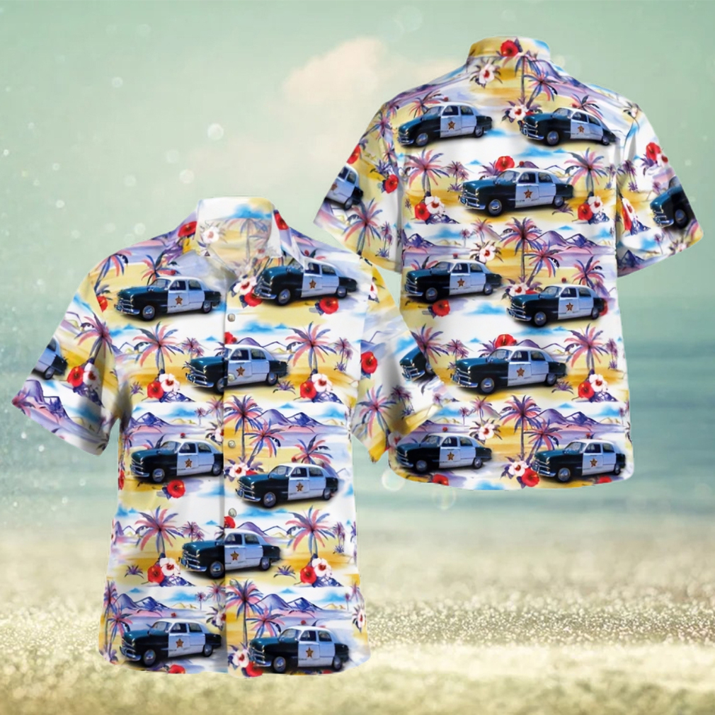 Wildwood Florida Sumter County Sheriffs Office 1950 Ford Hawaiian Shirt - Limotees