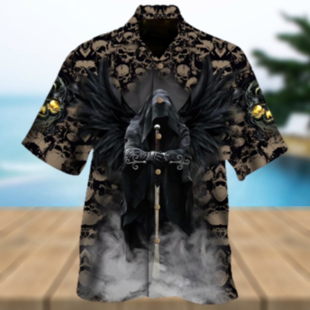 Winged Skull Hawaiian Shirt - Limotees