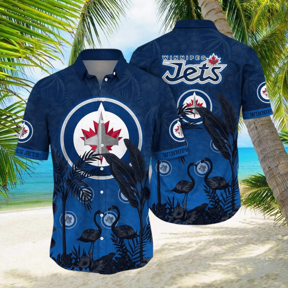 Winnipeg Jets NHL Flower Hawaiian Shirt Best Gift For Fans hawaiin shirt - Limotees