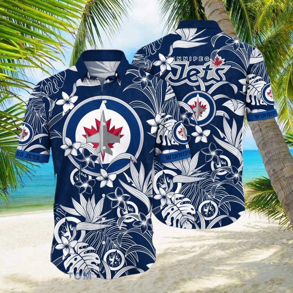 Winnipeg Jets NHL Flower Hawaiian Shirt For Men Women Impressive Gift For Fans hawaiian shirt - Limotees