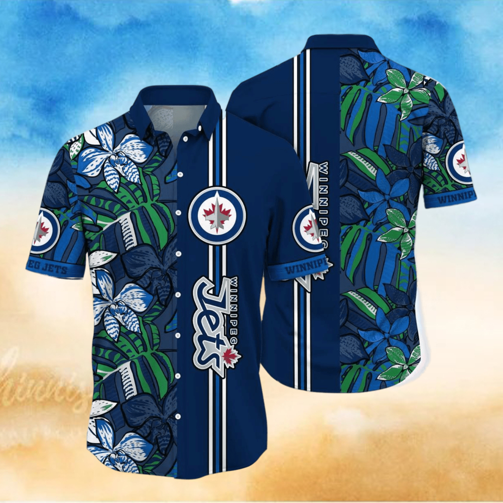 Winnipeg Jets NHL Flower Hawaiian Shirt Unique Gift For Fans - Limotees