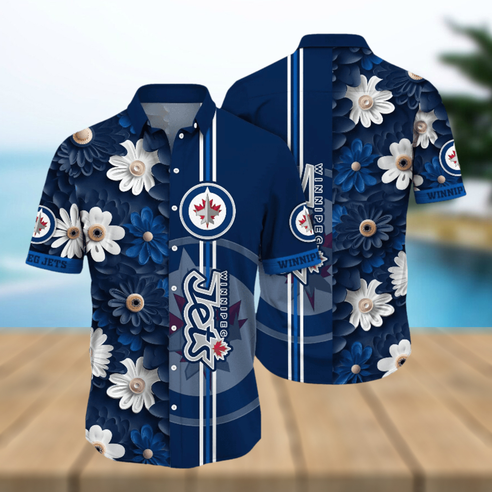 Winnipeg Jets NHL Hawaiian Shirt Barbecues Aloha Shirt - Limotees