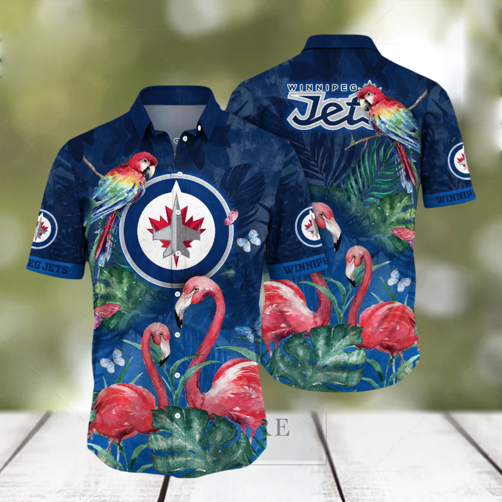 Winnipeg Jets NHL Hawaiian Shirt Camping Aloha Shirt - Limotees