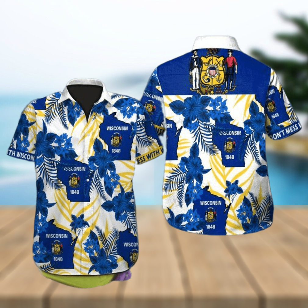 Wisconsin Authentic Beach Sunset Hawaiian Shirt - Limotees