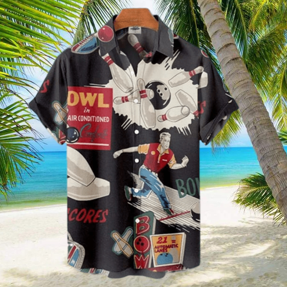 Women s Vintage 50s Bowling Hawaiian Shirt - Limotees