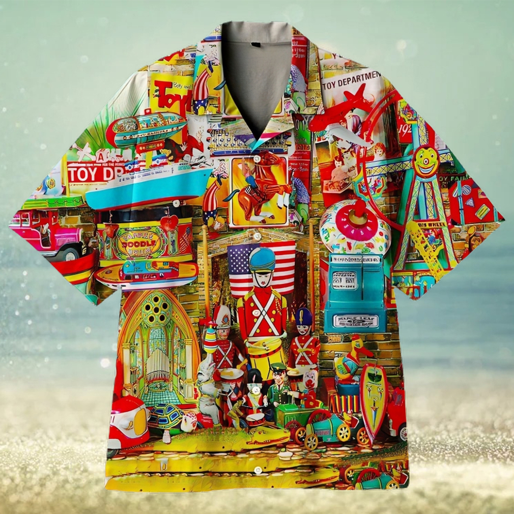 Wonderful collection of old toys 3D Hawaiian Shirt - Limotees