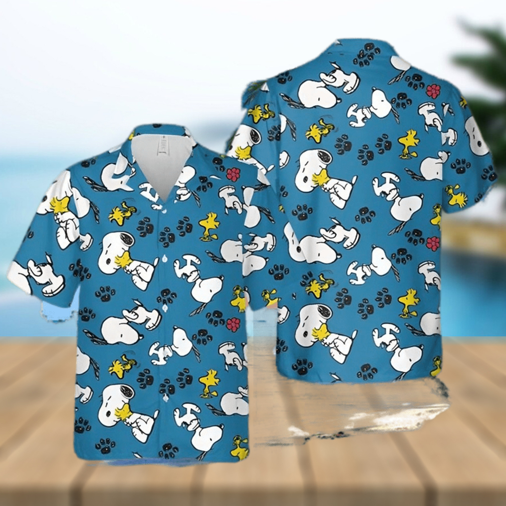 Woodstock Peanuts And Snoopy Hawaiian Shirt For Men For Men - Limotees