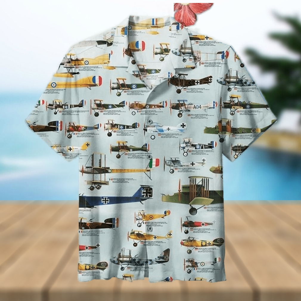 World War I Aircraft Retro Collection Hawaiian Shirt - Limotees