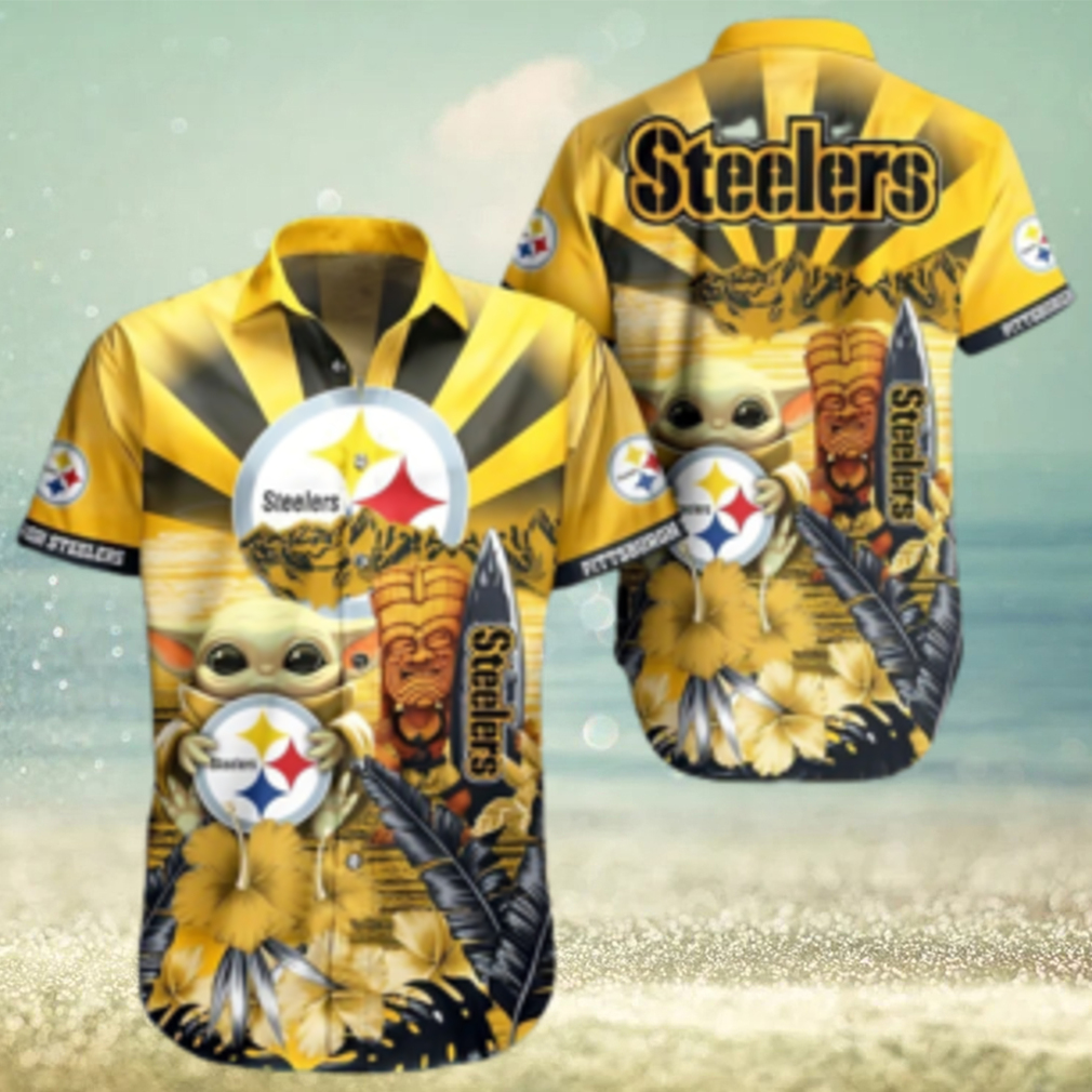 Yoda Pittsburgh Steelers Nfl Hawaii Full 3d Shirt 1 - Limotees