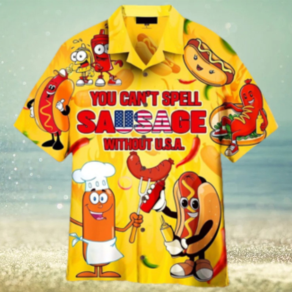 You Cant Spell Sausage Without Usa Happy 4th Of July Hawaiian Shirt For Men Women - Limotees