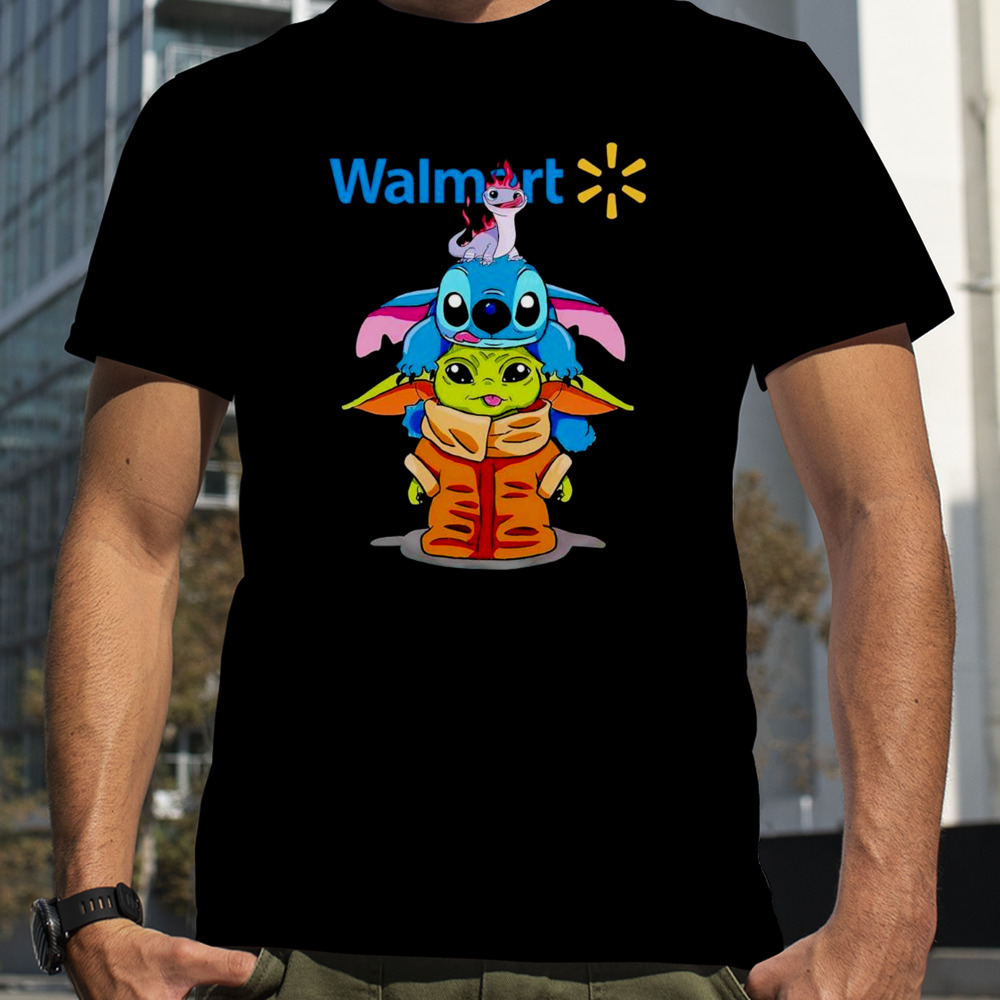 Baby Yoda and Stitch Walmart shirt