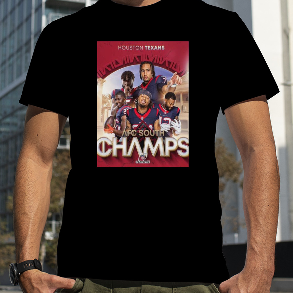 Congrats To Houston Texans Are The AFC South Champions NFL Playoffs Seasons 2023 T-Shirt