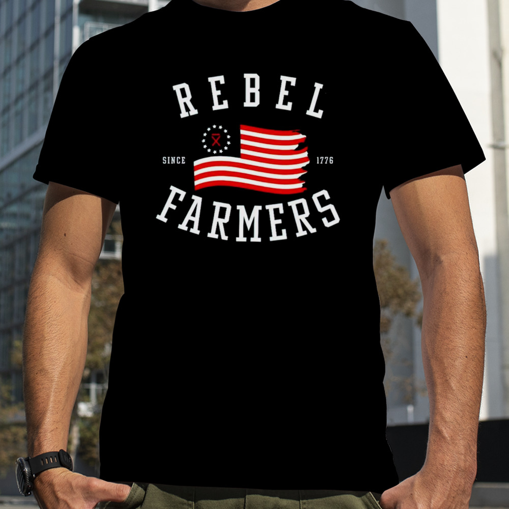 Gatlin Didier wearing rebel farmers shirt