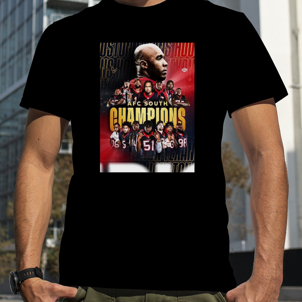 Houston Texans Are The Champions Of AFC South Division NFL Playoffs Seasons 2023 T-Shirt