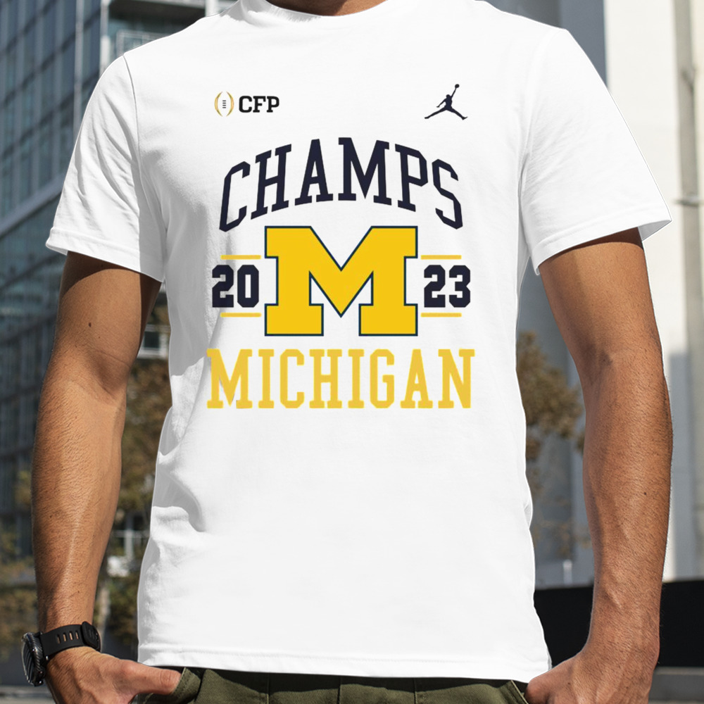 Michigan Wolverines Football Playoff 2023 National Champions Retro T-Shirt