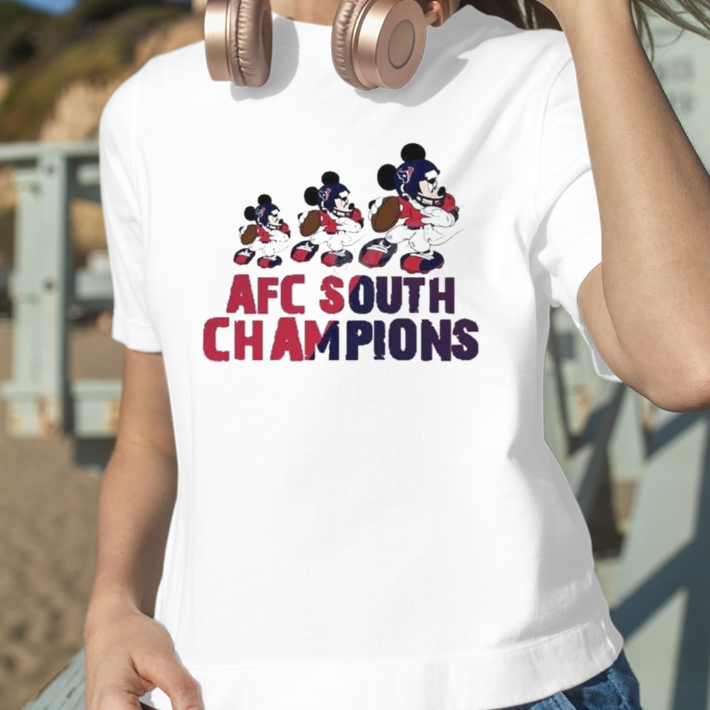 Mickey Mouse Disney Houston Texans Champs 2023-2024 AFC South Champions T-Shirt