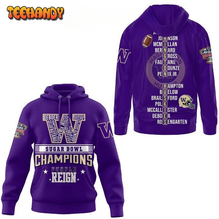 2024 Sugar Bowl Champions Sweatshirt, Washington Huskies Hoodie