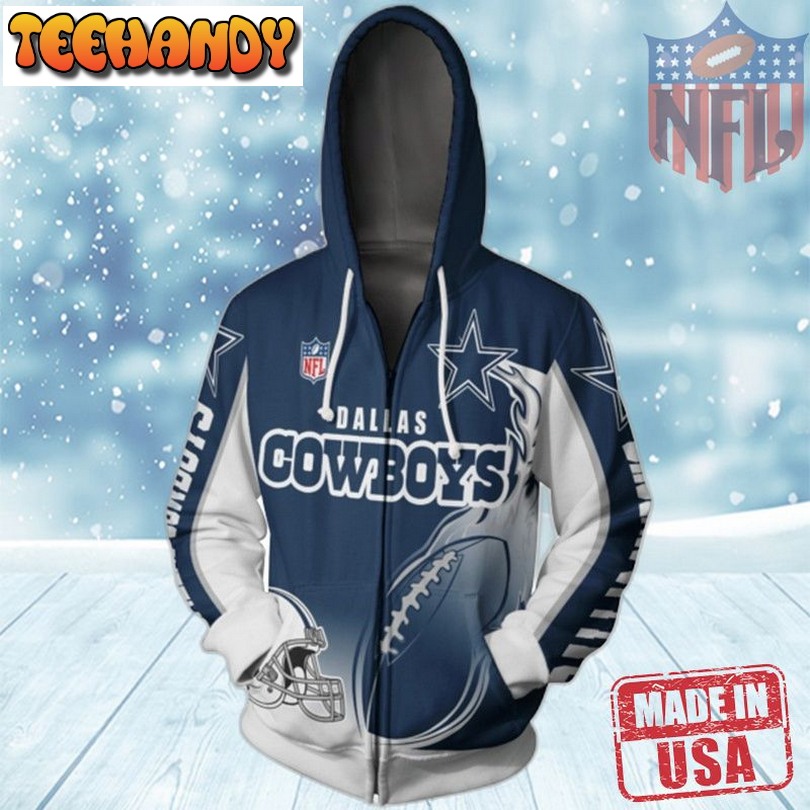 3D Graphic Dallas Cowboys Hoodies Flame Balls Gift For Men SP-PFTJH1EL