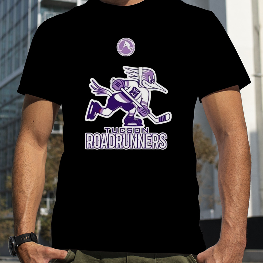 AHL Tucson Roadrunners Black Hockey Fights 2024 T-Shirt