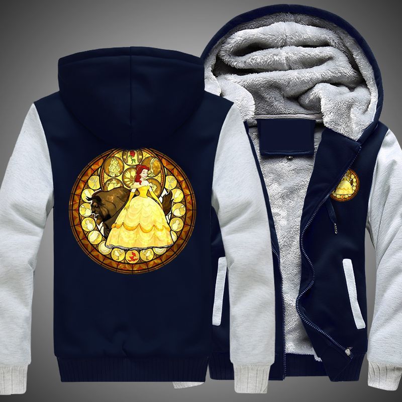 Belle Princess Beauty And The Beast Over Print 3d Fleece Hoodie