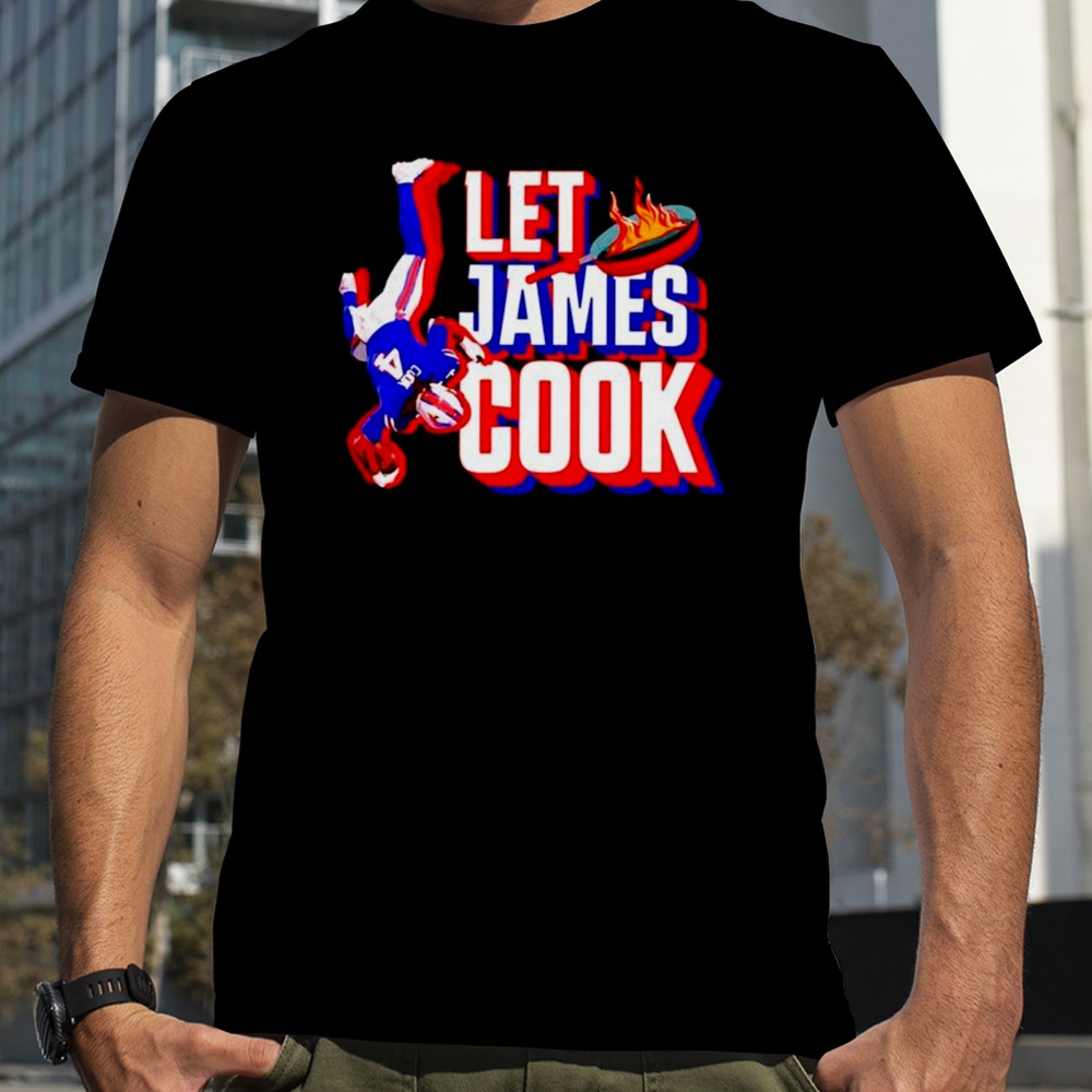 Bills football let james cook shirt