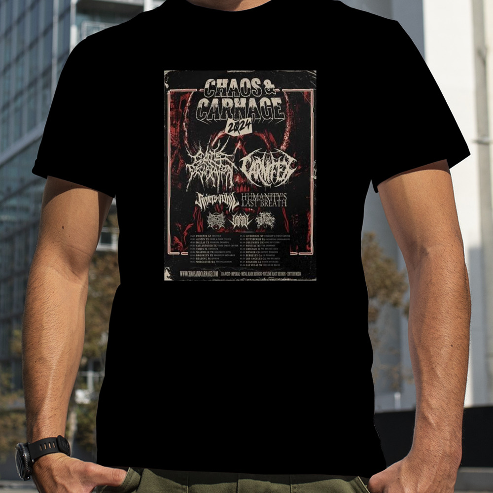 Chaos And Carnage 2024 Line Up And Date T-Shirt