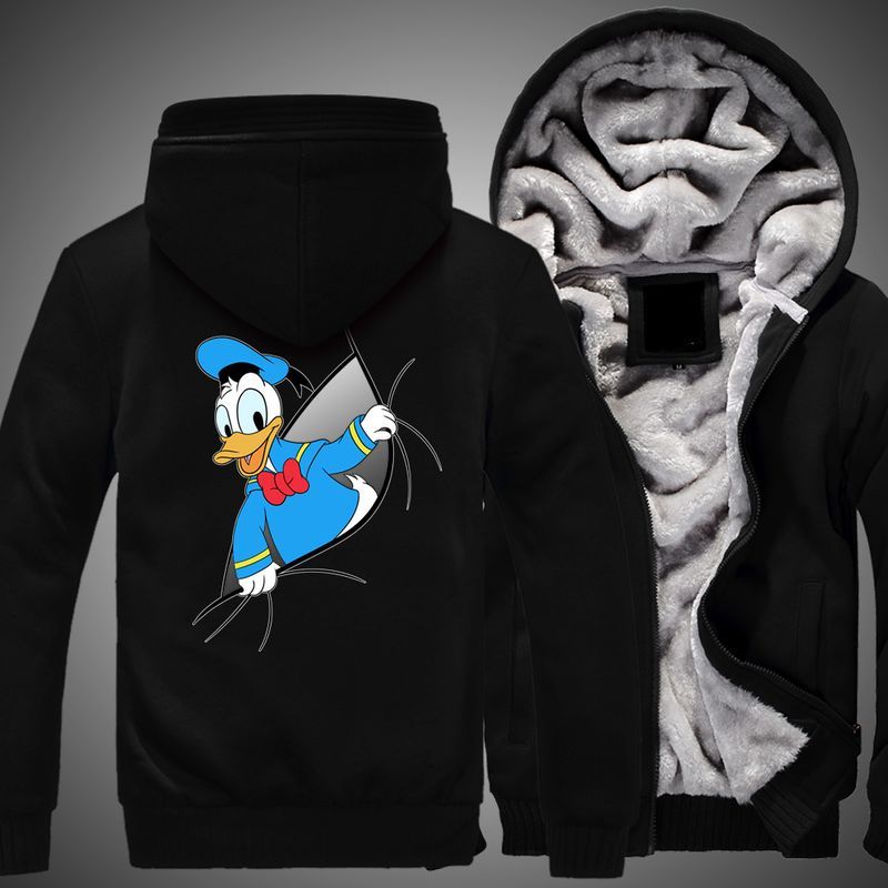 Donald Duck Disney Over Print 3d Fleece Zip Hoodie