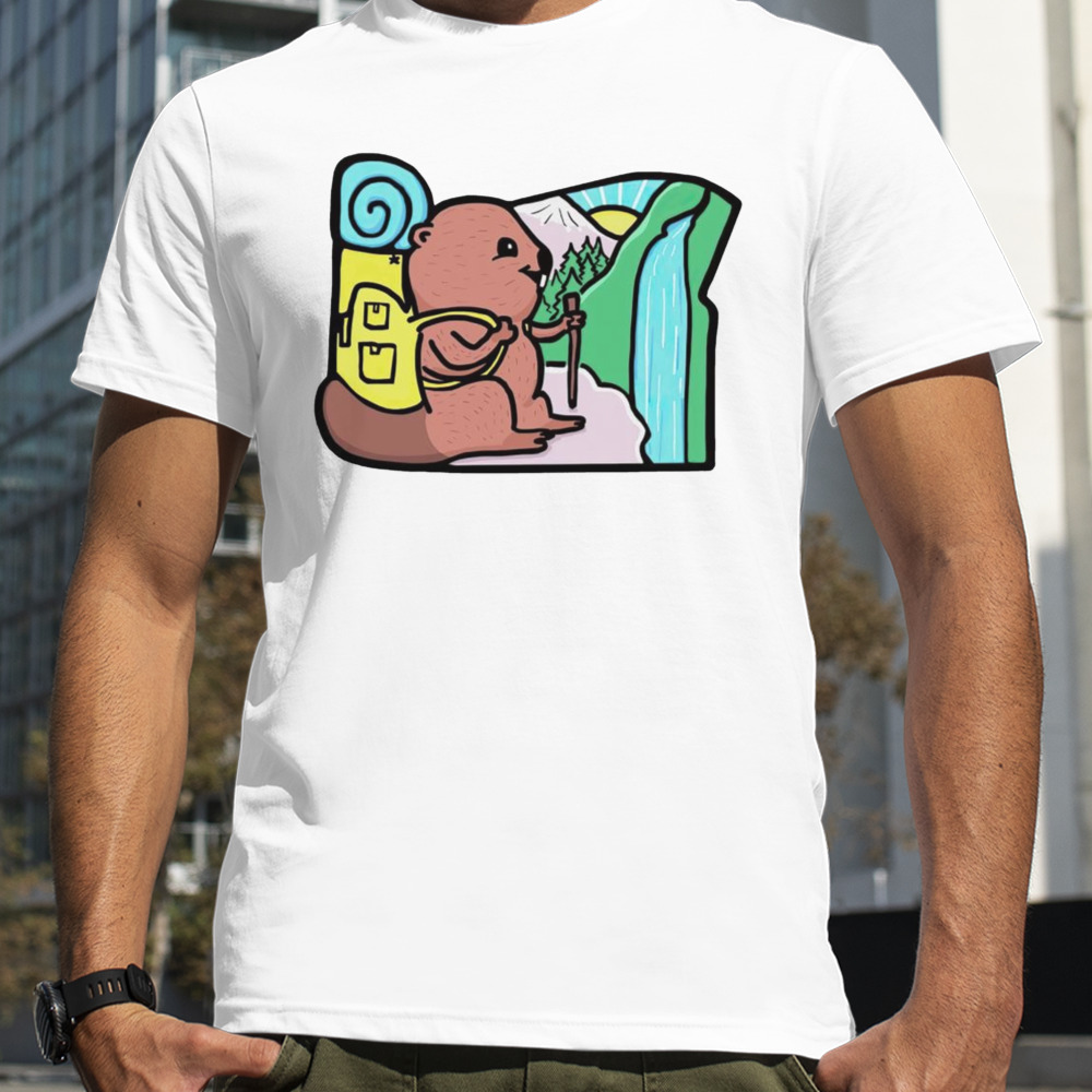 Marmota oregon hiking beaver shirt