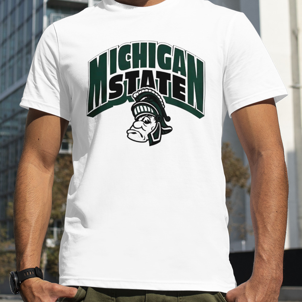 Michigan State Spartans retro logo shirt