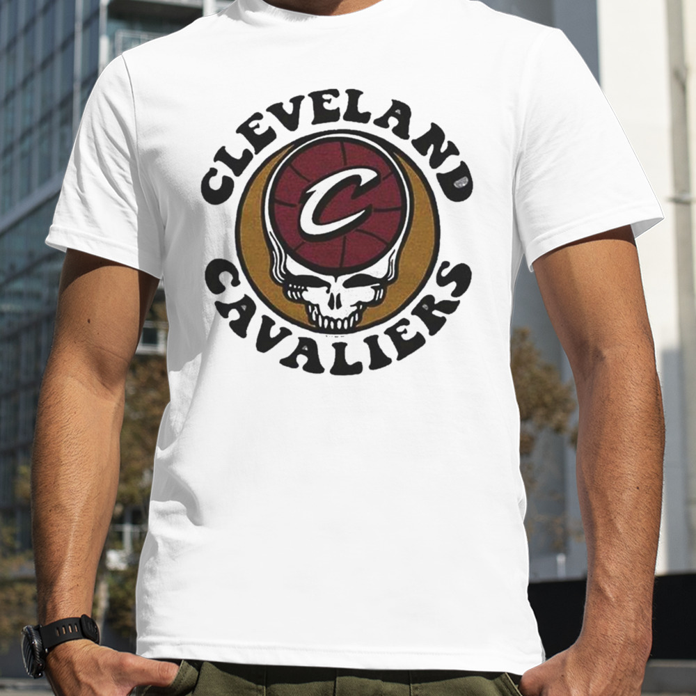 Nba X Grateful Dead X Cleveland Cavaliers Skull 2024 T-shirt