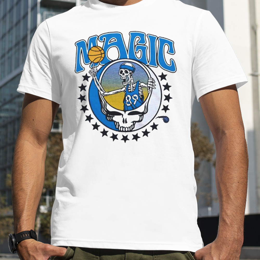 Nba X Grateful Dead X Orlando Magic Skull 2024 T-shirt