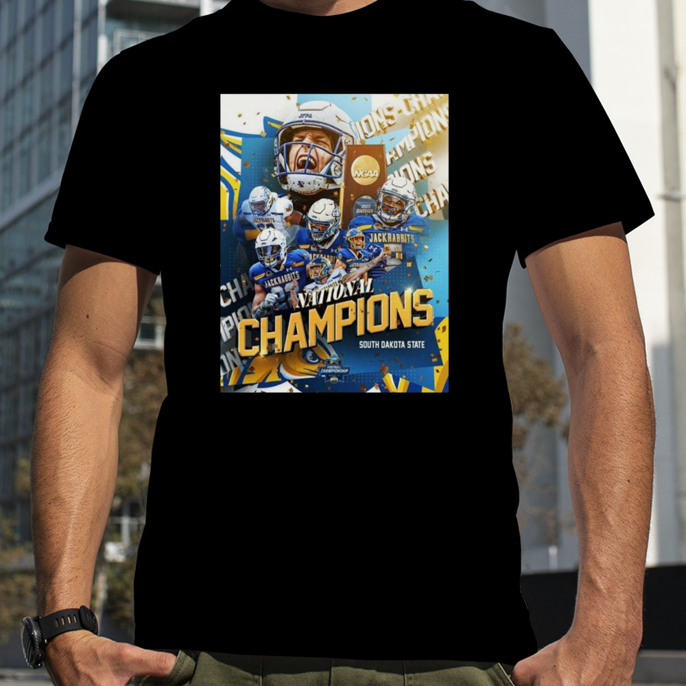 South Dakota State Jackrabbits Defeat Montana Grizzlies 23-3 To Win The 2024 FCS Football National Championship T-Shirt