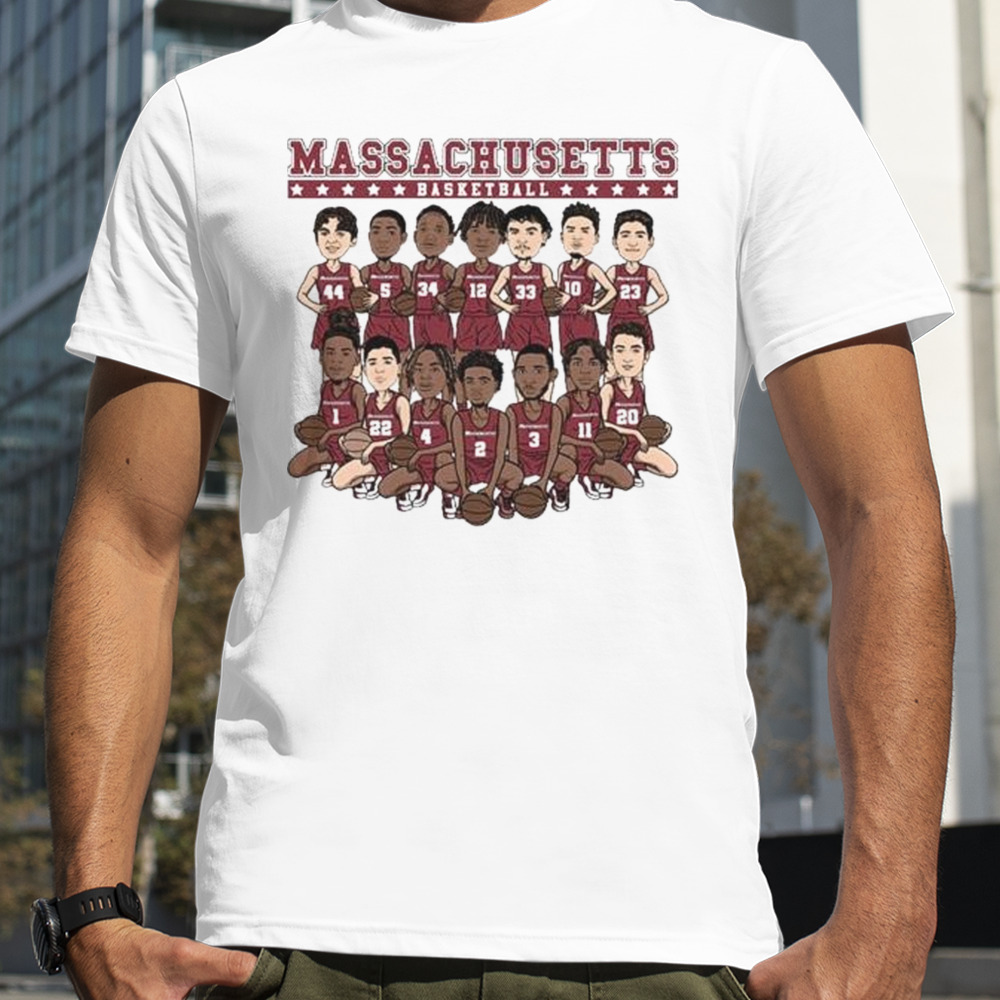 UMass NCAA Men’s Basketball Team Caricature Shirt